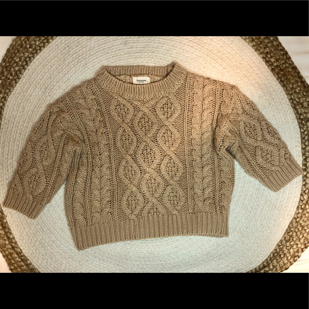 Kid’s Tan Knitted Sweater
